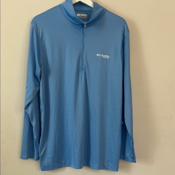 Columbia Light Blue Long Sleeve Tee 331 - Picture 1 of 4